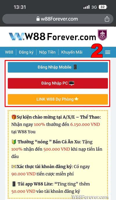 Bước 2: Nhấp chọn 1 trong 03 links dưới đây